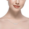 White Gold Seven Stone Diamond Necklace (1.33 ct.tw.)