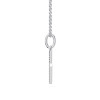 Lab-Grown 0.13 Ct Diamond "M" Initial Pendant