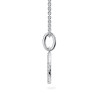 Lab-Grown 0.10 Ct Round Diamond Letter "D" Pendant