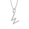 Carat Lab-Grown 0.15 Ct Round Diamond Letter "B" Pendant