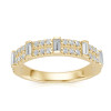 Lab-Grown 0.51 Ct Baguette & Round Diamond Anniversary Band Ring