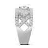 Lab Grown 2.21 Ct Round Diamond Anniversary Band Ring