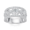 Lab Grown 2.21 Ct Round Diamond Anniversary Band Ring