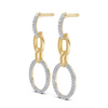 Lab-Grown 0.21 Carat Diamond Hoop Earrings