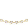 White Gold Station & Paper Clip Link Diamond Necklace (1.38 ct.tw.)
