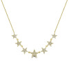 14k Gold Natural Diamond Star Necklace (0.44 ct.wt)