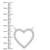 White Gold Heart Diamond Necklace (0.50 ct.tw.)