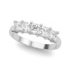 White Gold Five-Stone Princess Diamond Wedding Ring (2.00 ct.tw.)