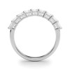 White Gold Nine-Stone Princess Diamond Wedding Ring (1.00 ct.tw.)