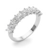 White Gold Nine-Stone Princess Diamond Wedding Ring (1.00 ct.tw.)
