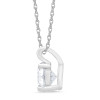 White Gold Round Cut Solitaire Diamond Pendant (1.00 ct.tw.)