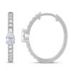 Center Pear Fancy Hoop (1.00 ct.tw)