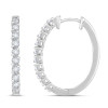 25mm Linear Hinged Hoop (1.00 ct.tw)