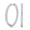 White Gold Round Diamond Hoops (4.50 ct.tw.)