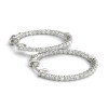 White Gold Lucida Inside Out Hoops (2.80 ct.tw.)