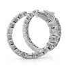 White Gold Round Diamond Hoops (6.88 ct.tw.)