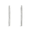 White Gold Inside Out Diamond Hoops (5.40 ct.tw.)