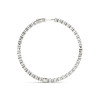 White Gold Inside Out Diamond Hoops (5.40 ct.tw.)