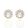 Lab Grown 1.0 Ct Diamond Stud Earrings In 14K Gold
