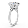 Oval & Pear Three-Stone Ring (6.18 cttw)