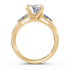 Oval Brilliant & Tapered Baguette Three-Stone Ring (2.24 cttw)