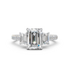Triple Emerald-Cut Pavé Anniversary Ring (2.36 cttw)