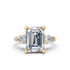 Emerald-Cut & Pear-Cut Three-Stone Statement Ring (3.98 cttw)
