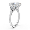 Emerald-Cut & Pear-Shape Statement Three-Stone Ring (6.18 cttw)