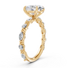 Oval Vintage-Inspired Milgrain Diamond Engagement Ring (2.62 cttw)