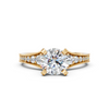 Vintage-Inspired Milgrain Round Diamond Engagement Ring (1.33 cttw)