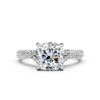 Cushion-Cut Diamond Twisted Vine Engagement Ring (2.28 cttw)