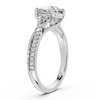 Cushion-Cut Diamond Twisted Vine Engagement Ring (2.28 cttw)