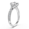 Criss-Cross Split Shank Round Diamond Engagement Ring (2.28 cttw)