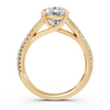 Criss-Cross Split Shank Round Diamond Engagement Ring (2.28 cttw)