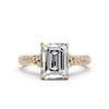 Emerald-Cut Diamond Criss-Cross Engagement Ring (2.28 cttw)