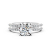 Double Row Pavé Round Diamond Engagement Ring (1.26 cttw)