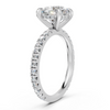 Cushion-Cut Diamond Hidden Halo Engagement Ring (2.48 cttw)