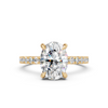 Oval-Cut Diamond Hidden Halo Engagement Ring (2.48 cttw)