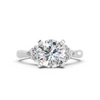 Cluster Side-Stone Round Diamond Engagement Ring (1.84 cttw)