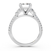 Emerald Three-Stone Engagement Ring with Pear Accents (2.54 cttw)