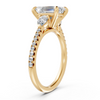 Emerald Three-Stone Engagement Ring with Pear Accents (2.54 cttw)