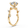 Round Nature-Inspired Vine Engagement Ring with Marquise Accents (2.31 cttw)