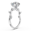 Round Nature-Inspired Vine Engagement Ring with Marquise Accents (2.31 cttw)