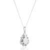 Teardrop Diamond Halo Pendant Necklace (2.40 ct.tw.)