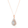 Teardrop Diamond Halo Pendant Necklace (2.40 ct.tw.)