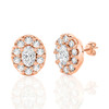 Oval Halo Stud Earrings (1.00 ct.tw.)