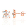 Flower Petal Stud Earrings (0.50 ct.tw.)