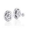 Oval Halo Stud Earrings (2.00 ct.tw.)