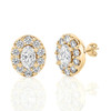 Oval Halo Stud Earrings (2.00 ct.tw.)