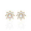 Floral Design Halo Studs Earrings (0.50 ct.tw.)